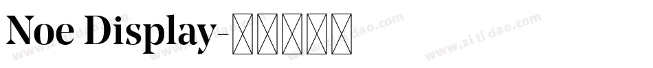 Noe Display字体转换